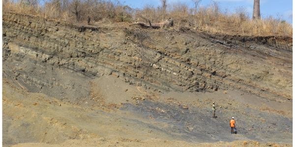 Panoramic view of the Michunwa outcrop, Maniamba Basin, Mozambique